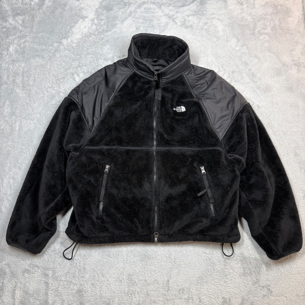 The North Face Denali Versa Velour Jacket Fleece Womens M Black High Pile
